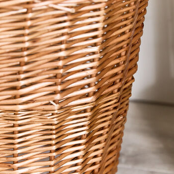 Woven Wicker Basket Waste Paper Bin, 3 of 4