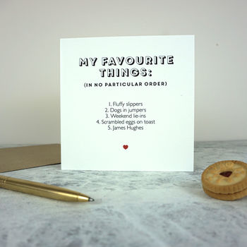 My Favourite Things… Anniversary Card, 2 of 2