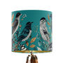 Fancy Flock Turquoise Bird Lampshade, thumbnail 6 of 6