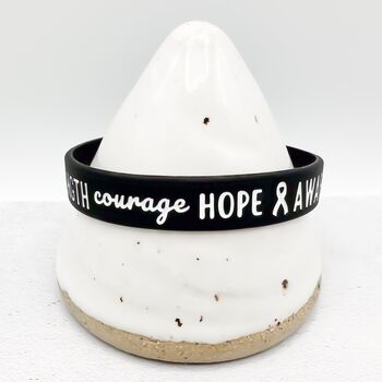 Zebra Awareness Ribbon Bracelet Wristband, 6 of 9