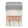 Peach Pink Mohair Throw, thumbnail 2 of 3