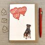 Rottweiler Father's Day Card, thumbnail 1 of 2