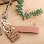 Personalised New Home Cherry Wood Keyring, thumbnail 4 of 9
