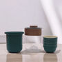 Camping Travel Herbal Tea Set With Teapot And Tea Cups, thumbnail 3 of 6