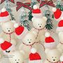 Christmas Teddy Bear Candle With Free Greeting Card, thumbnail 1 of 4