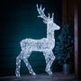 Twinkly Smart LED Outdoor Acrylic Christmas Stag Figure, thumbnail 6 of 12