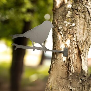 Garden Ornament Bird Silhouette Wall Mounted Deterrent, 4 of 4