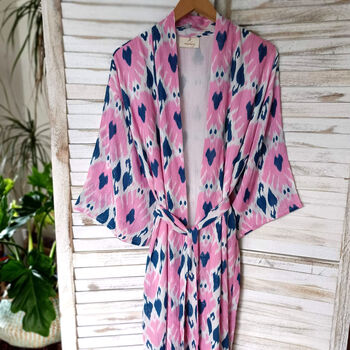 Pink Panther Long Kimono Dressing Gown, 2 of 2
