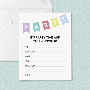 Party Bunting Invitations, 5 of 5