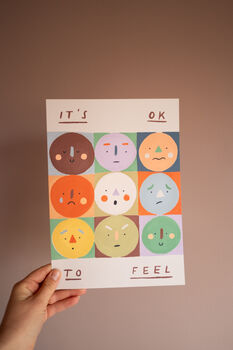 It's Ok To Feel Emotions Illustrative Art Print, 5 of 6