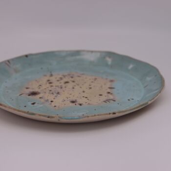 Handmade Ceramic Coastal Blue Side Plate, 2 of 4