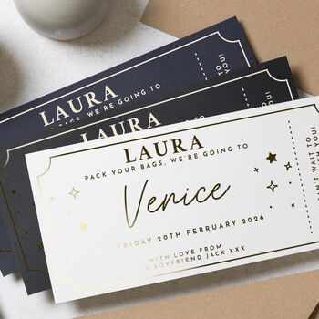 Weekend Away Venice Trip Gift Voucher For Him Or Her, 2 of 9