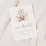 Boho Dried Flower Wedding Save The Dates, thumbnail 1 of 4