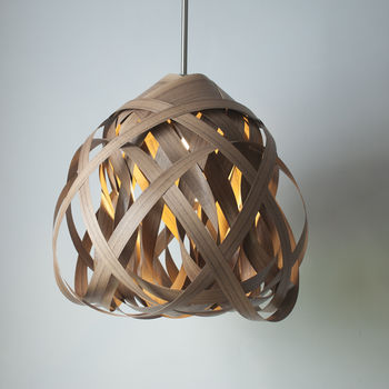 Bell Knot Wooden Lampshade, 3 of 8