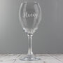 Personalised Name Only Engraved Wine Glass, thumbnail 3 of 3