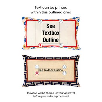 Personalised Embroidered Pillow, 7 of 12