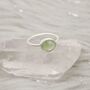 Prehnite Sterling Silver Ring, thumbnail 2 of 11
