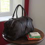 Personalised Supersize Leather Holdall, thumbnail 6 of 11