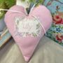 Personalised Linen Name Heart, thumbnail 9 of 9