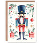 Decoration Nutcracker Doll Xmas Christmas Card, thumbnail 1 of 4