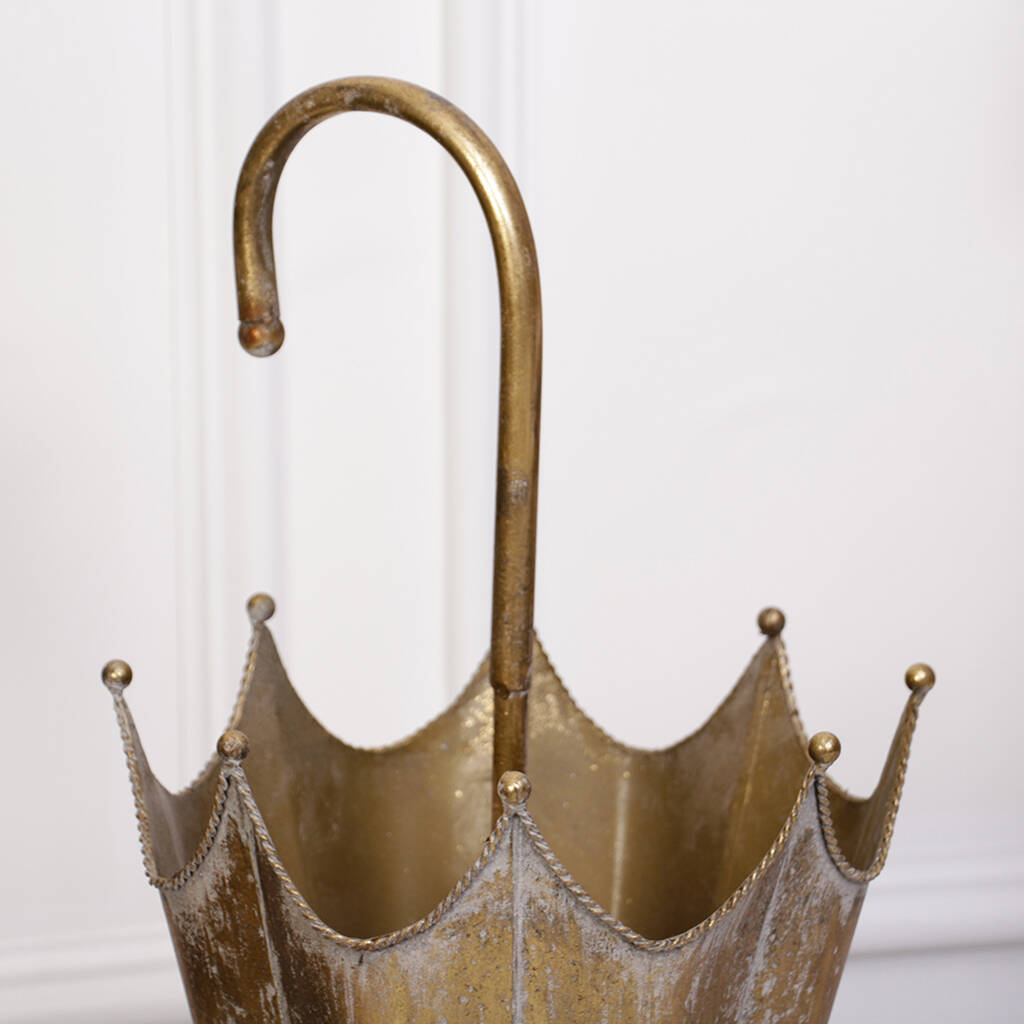 luxury gold effect umbrella holder by dibor