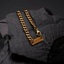 Gold Engravable 5mm Cuban Bracelet Unisex, thumbnail 5 of 10