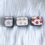 Blue, Orange And Pink Flowers Air Pods Case, thumbnail 1 of 4
