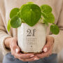Personalised 21st Birthday Plant Pot, thumbnail 2 of 9
