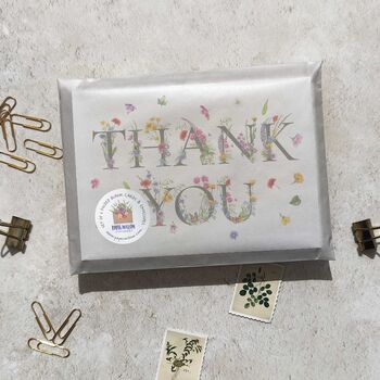 Wildflower Letters Thank You Cards, 3 of 6