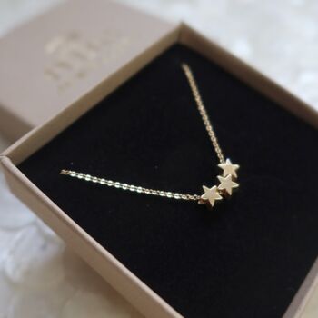 Tiny Gold Star Necklace, 3 of 11