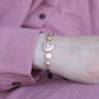 Adjustable Heart Love Rose Fold Bracelet, thumbnail 4 of 10