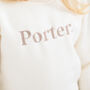 Personalised Embroidered Bold Name Hoodie, thumbnail 7 of 8