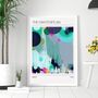 Oasis Music Inspired Abstract Painting Art Print, thumbnail 1 of 3
