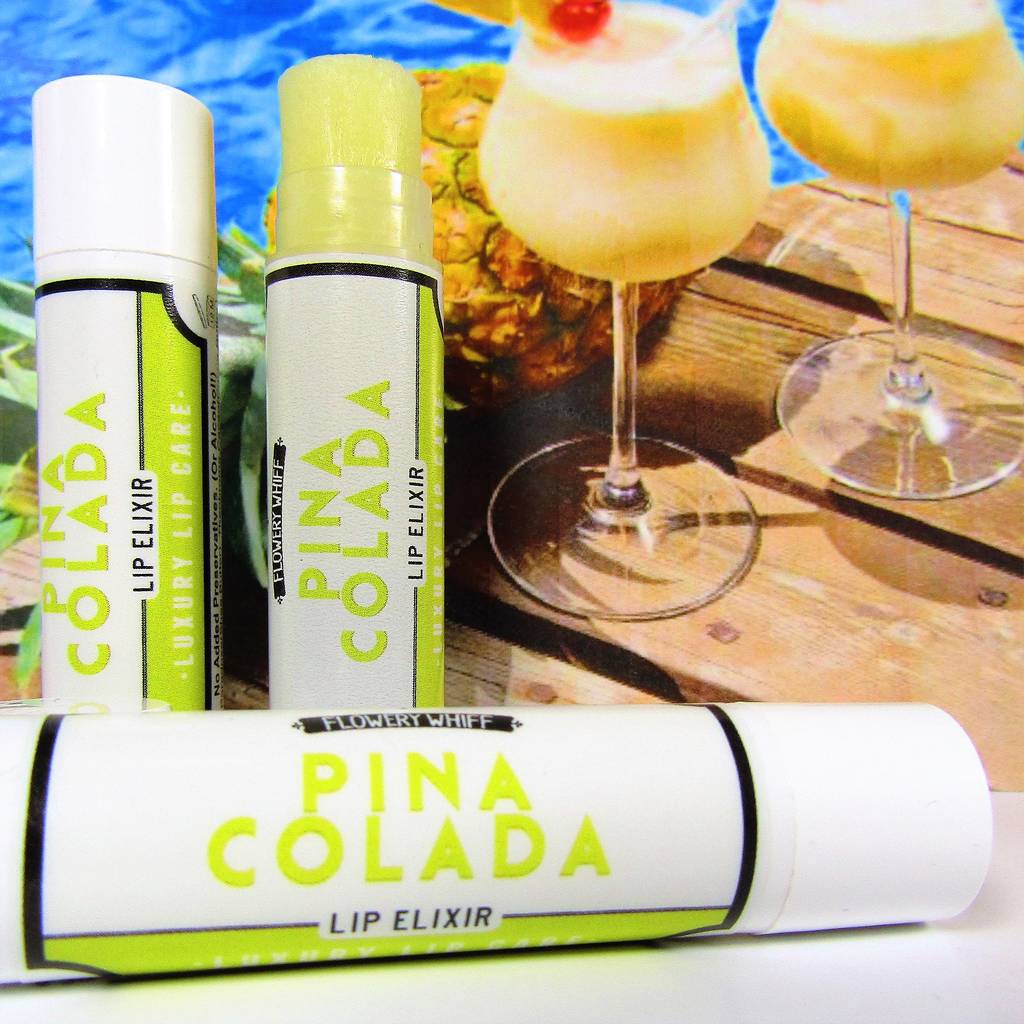 Pina Colada Cocktail Lip Balm By Flowery Whiff
