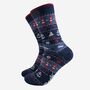 Men's Bamboo Socks Gift Box Navy Nautical Lobsters, thumbnail 3 of 4