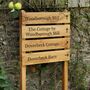 Ladder Tiered Wide Slatted Wooden Sign | Multiple Properites, thumbnail 1 of 12