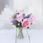 Peony Bouquet With Lavender Artificial, thumbnail 4 of 10