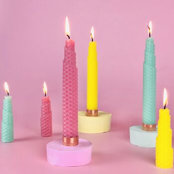 Colourful Beeswax Rolled Candles Craft Kit, 5 of 5