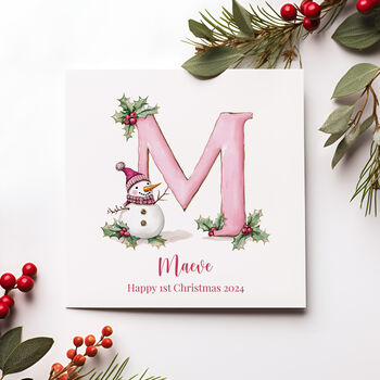 Personalised Christmas Card For Girl, 3 of 4