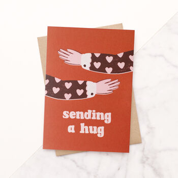 'Sending A Hug' Greeting Card, 2 of 5