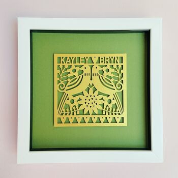 Custom Framed Artwork With Names And Date, 7 of 12