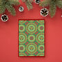 Brussels Sprouts Pattern Christmas Cards Pack Of Five, thumbnail 4 of 6