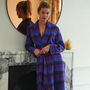 Women's 'Berwick' Check Brushed Cotton Robe, thumbnail 1 of 4