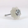 G Decor Fiero Flower Frosted Melon Glass Pull Knobs, thumbnail 4 of 6