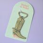 Western Cowboy Boot Bottle Opener Novelty Bar Tool, thumbnail 3 of 6
