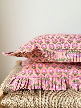 Floral Ruffle Cushion, 2 of 3