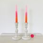 Pair Of Vintage Hand Painted Candlesticks ~ 27, thumbnail 1 of 6