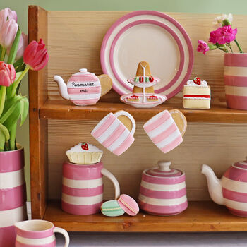 Hand Iced Biscuiteers X Cornishware Time For Tea Biscuit Tin, 3 of 3