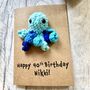 Personalised Name Age Octopus Crochet Birthday Card Handmade, thumbnail 6 of 12