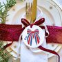 Union Jack Bow Personalised Christmas Decoration, thumbnail 1 of 3
